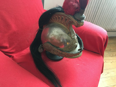 Casque + Cuirasse Officier Cuirassier Français Début Xxème