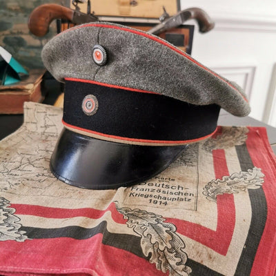 Casquette shirmmütze WW1 artillerie badoise