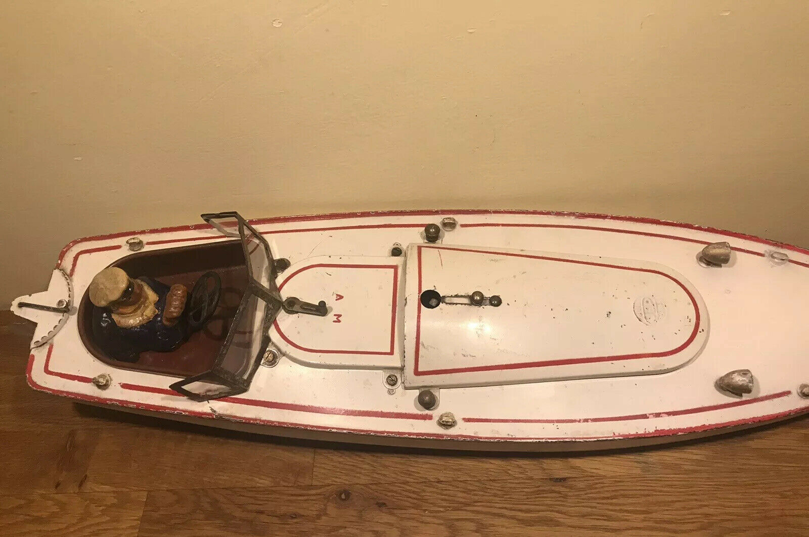 Canot JEP 916 Bateau jouet en tôle de bassin Mécanique No Ruban Bleu