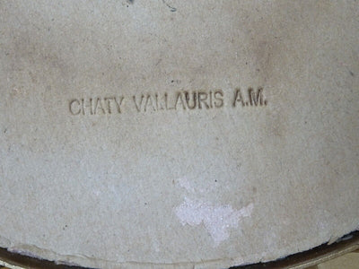 Ancien Miroir Soleil Chaty Vallauris Bombé Sorcière
