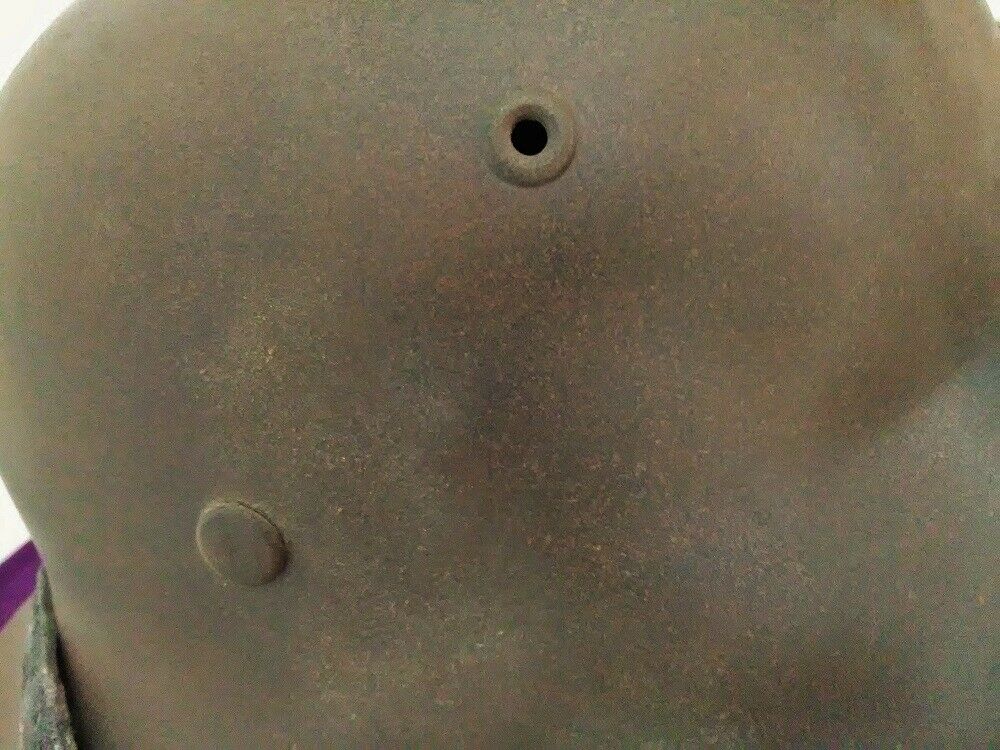 Casque Allemand Ww2 -40- Camoufle 3 Tons Original - Se 66 -
