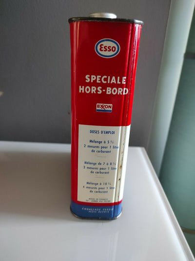 Bidon d'huile ancien esso