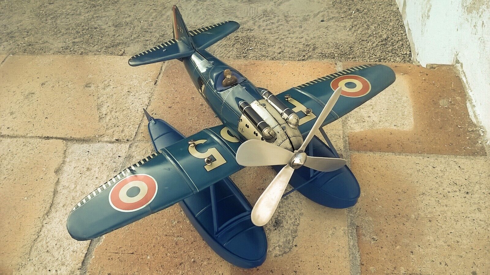 Jep Hydravion Bleu Fonce Jouets Anciens Bateau Gil