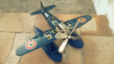 Jep Hydravion Bleu Fonce Jouets Anciens Bateau Gil