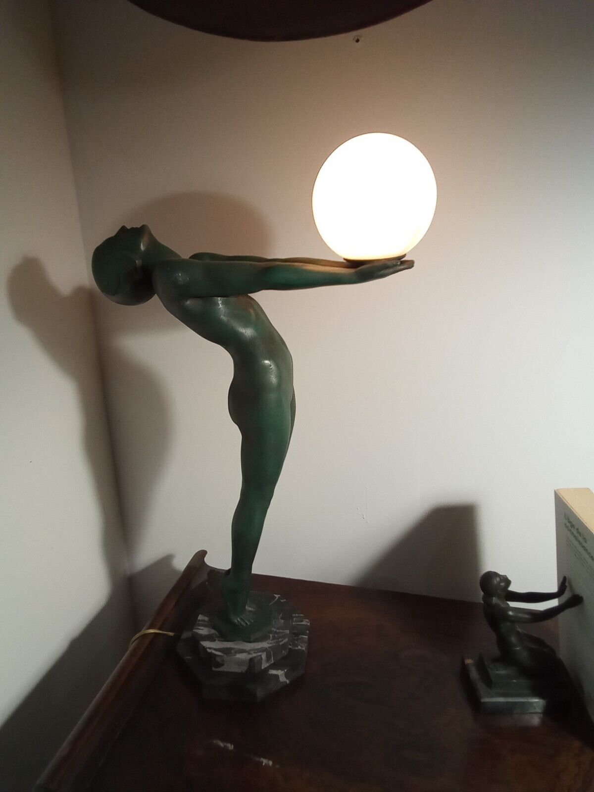 Max Le Verrier Grande lampe Art Deco