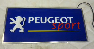 Belle enseigne lumineuse PEUGEOT SPORT
