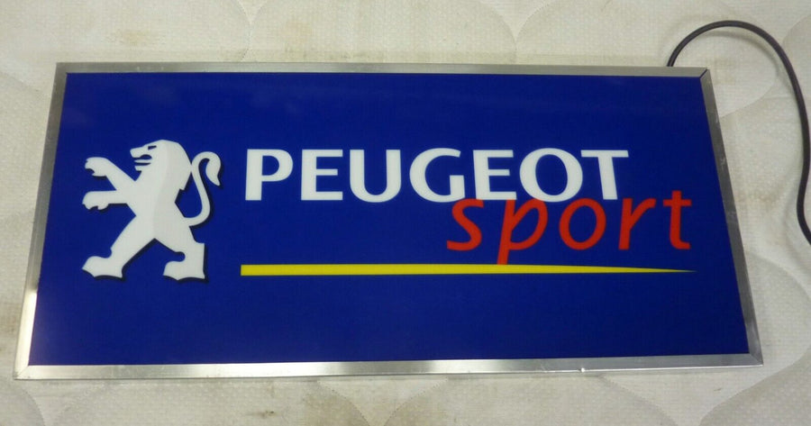 Belle enseigne lumineuse PEUGEOT SPORT