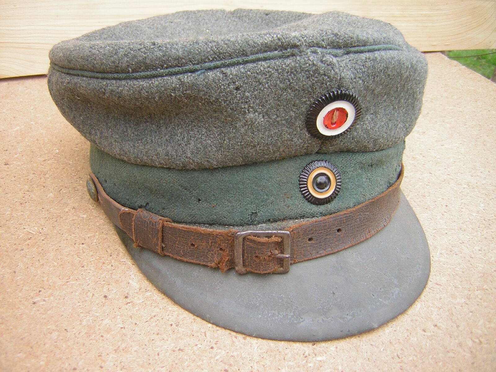 Kepi Mütze casquette combat drap troupe feldgrau 1918 IR 87 Nassau