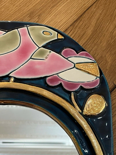 Mithe Espelt Miroir céramique Paradisier 1970