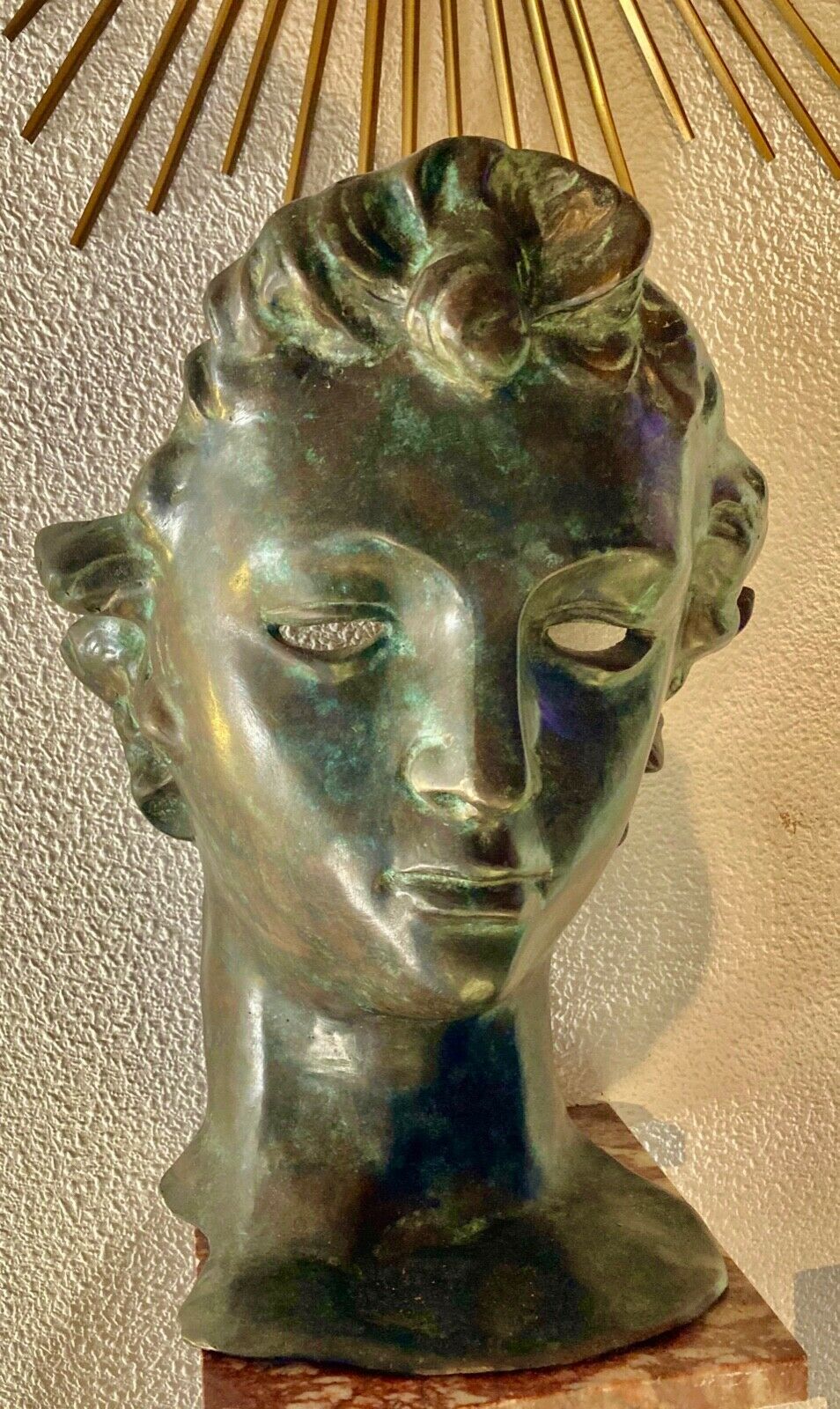 Pierre Chenet – Superbe Tête À L’antique En Bronze Signé