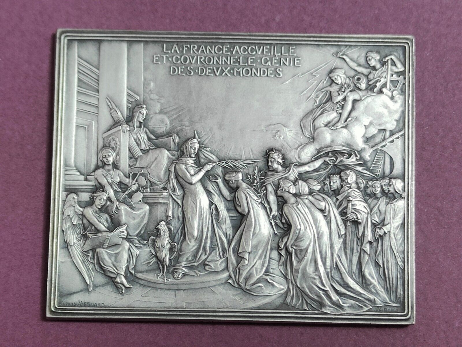 Médaille Bronze Argenté SAMF Roiné Exposition Internationale