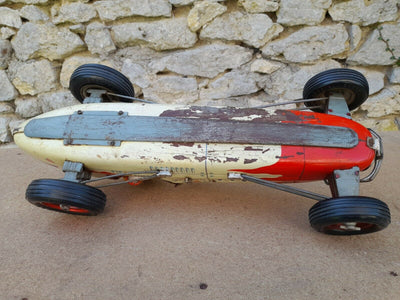 Voiture Gem Super Racer Montlhery En Tôle Des Années 50 A Friction