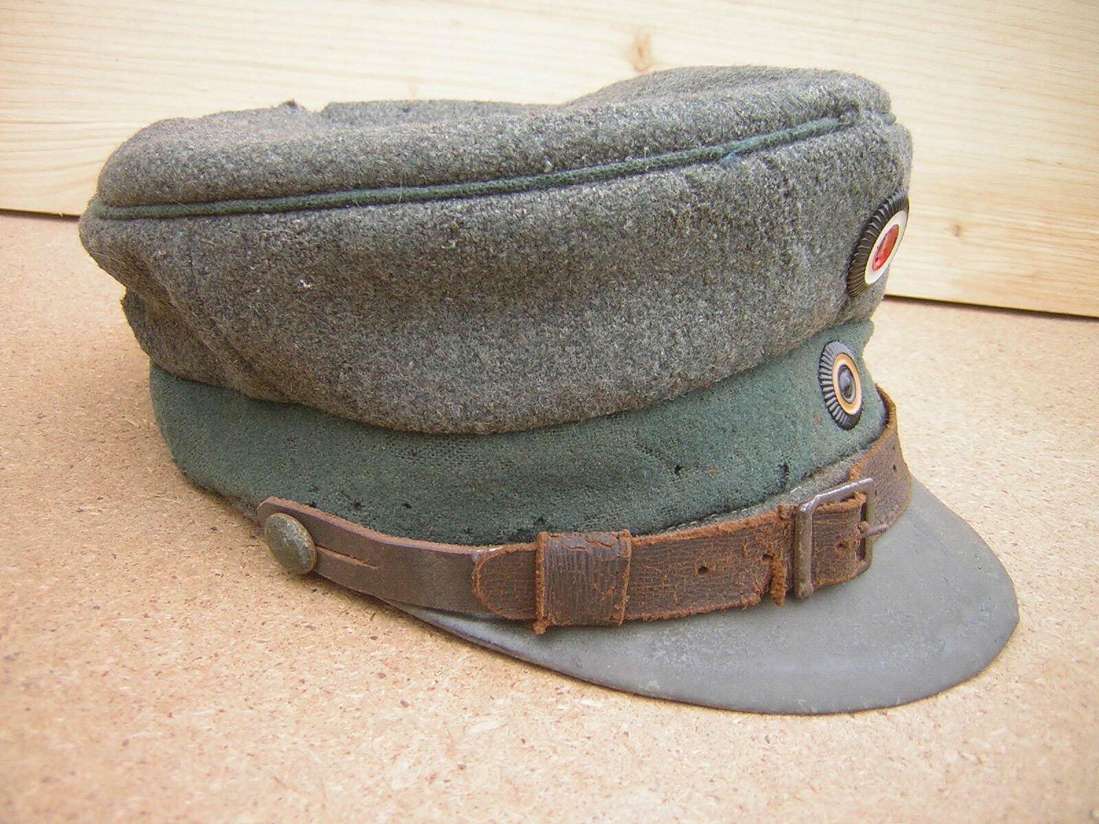Kepi Mütze casquette combat drap troupe feldgrau 1918 IR 87 Nassau