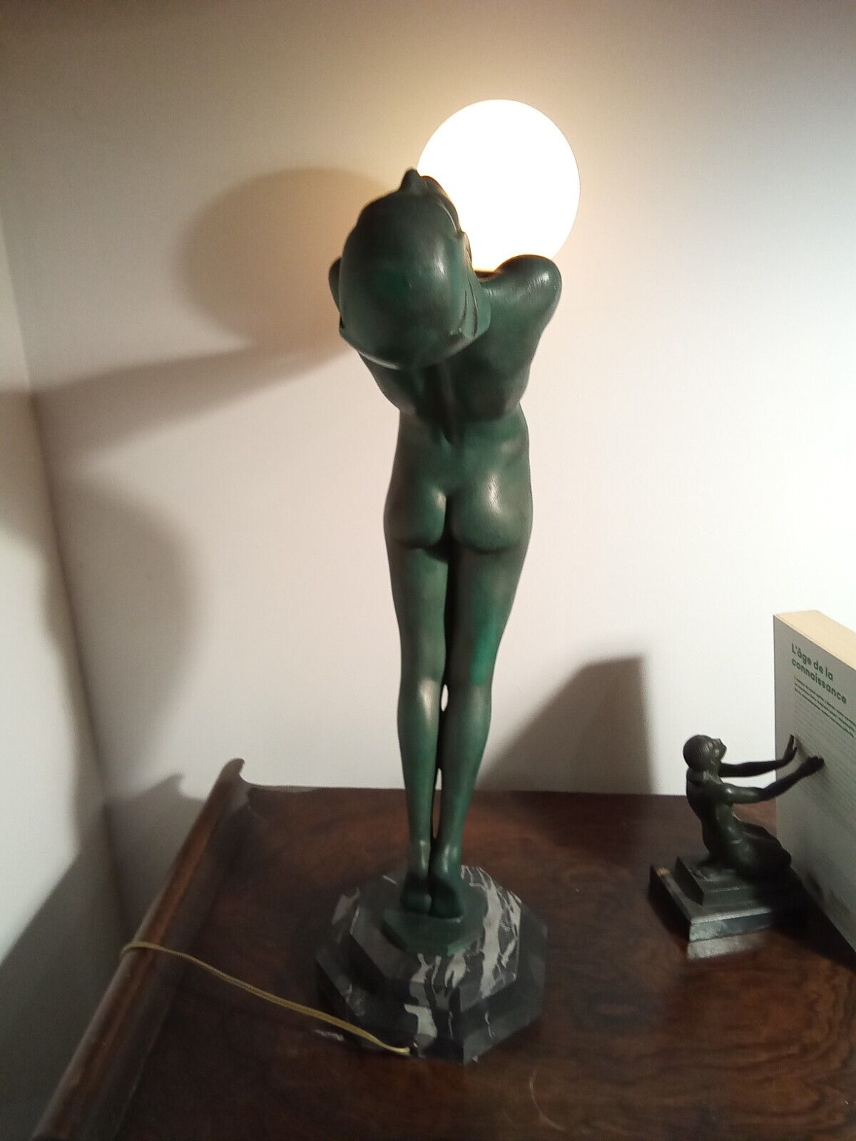 Max Le Verrier Grande lampe Art Deco