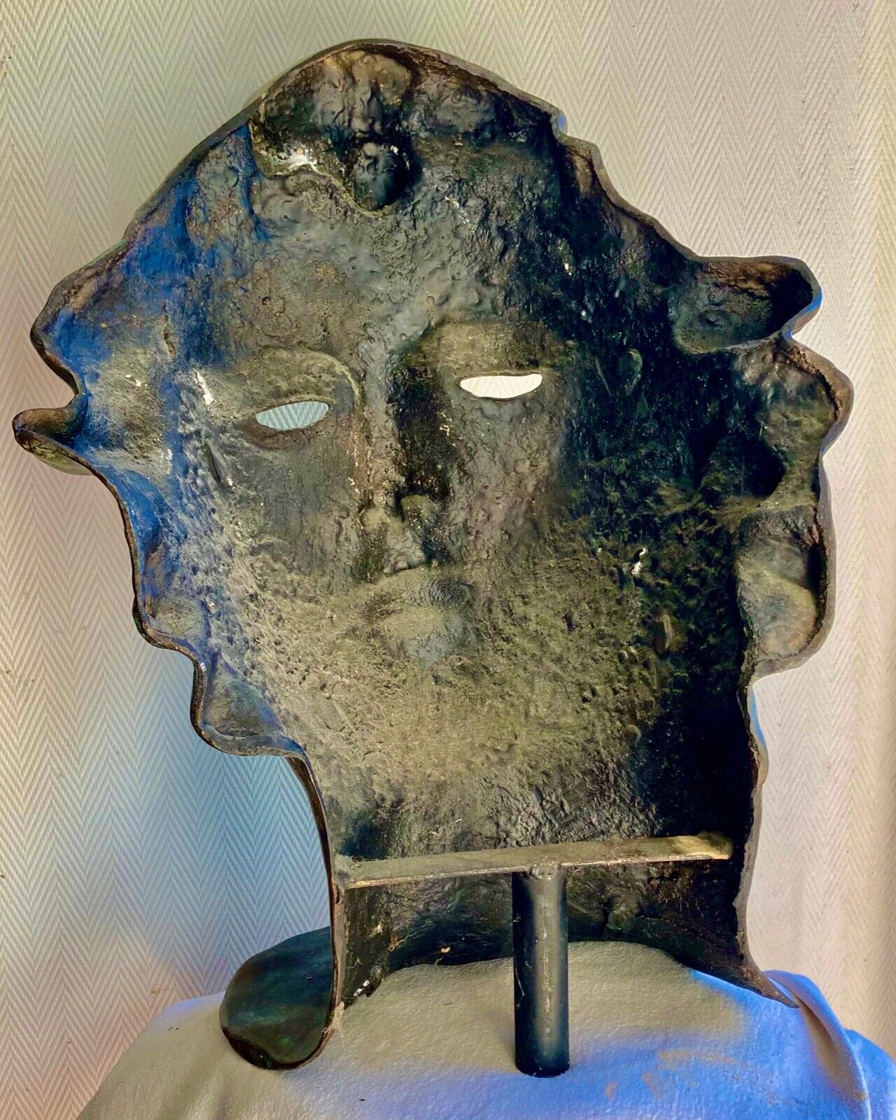 Pierre Chenet – Superbe Tête À L’antique En Bronze Signé