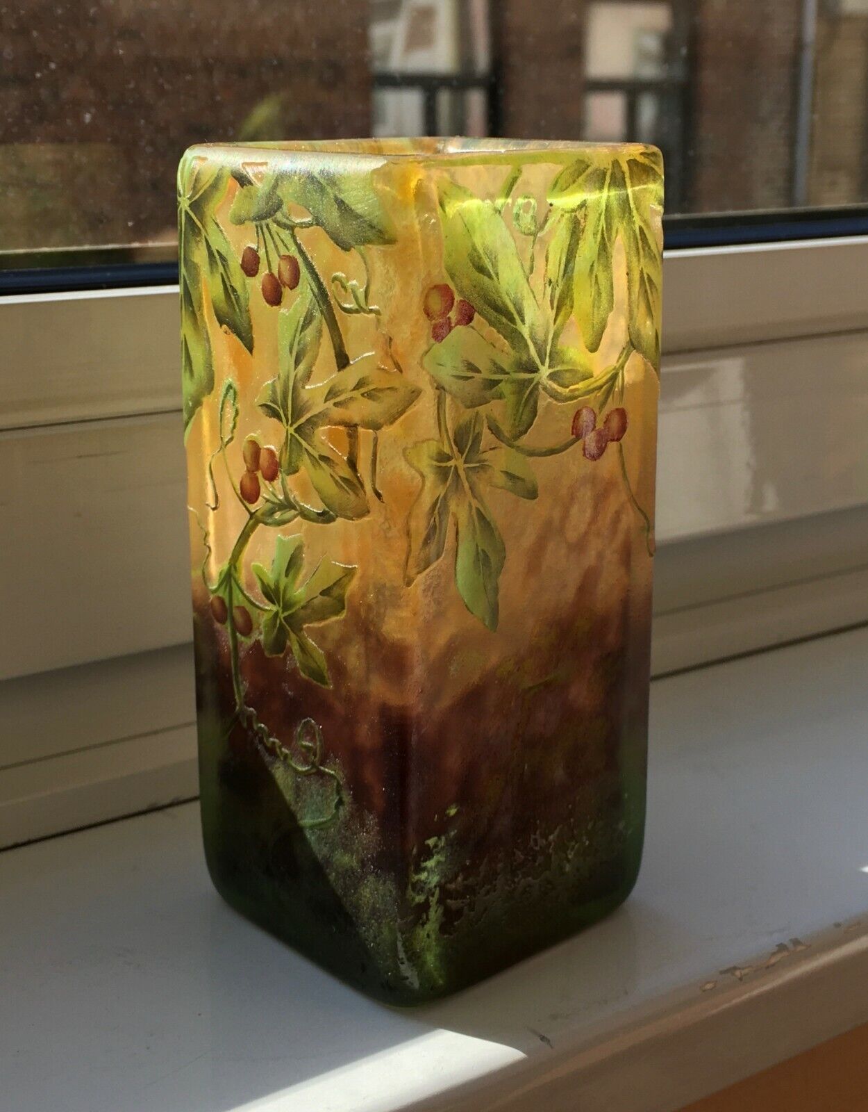 Vase Daum Nancy (Art Nouveau 1900)