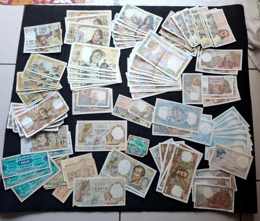 Lot De 190 Billets ( Banknotes) , France Et Monde,
