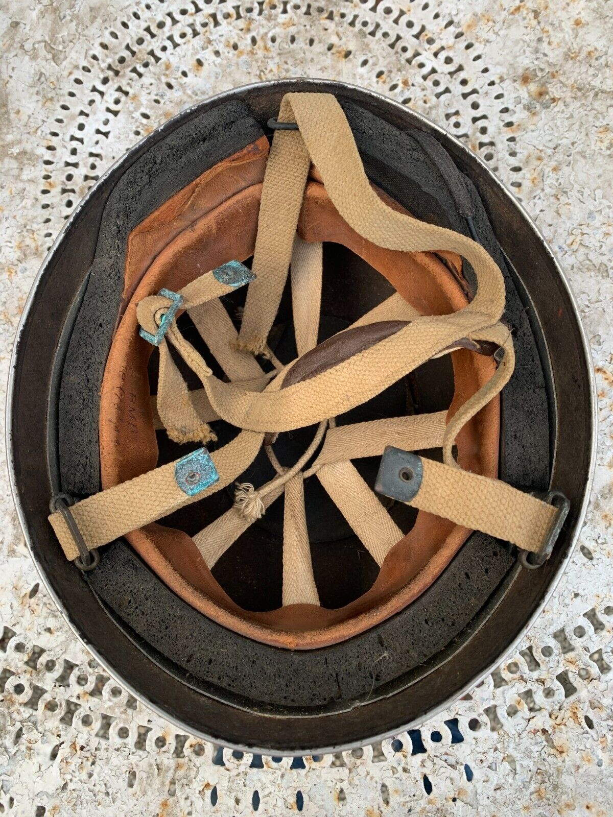 Casque Para Anglais Avec Insignes Peint 1944 Ww2