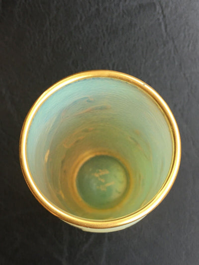 Vase opalescent  émaillé signé Daum Nancy ( Authentique vers 1900 )