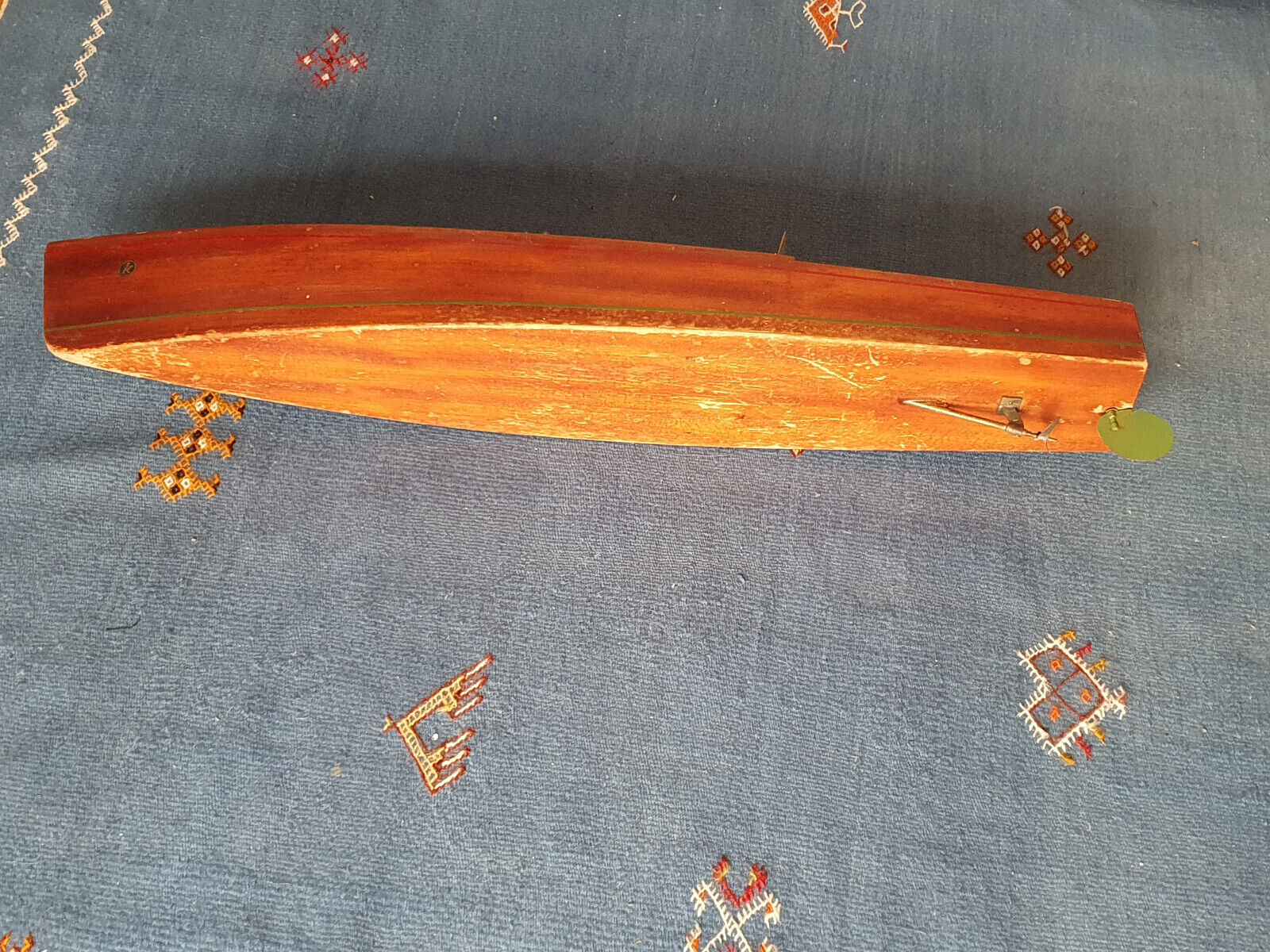 Lot vintage de 3 Bateaux Racer de bassin Kellner années 1930 en acajou