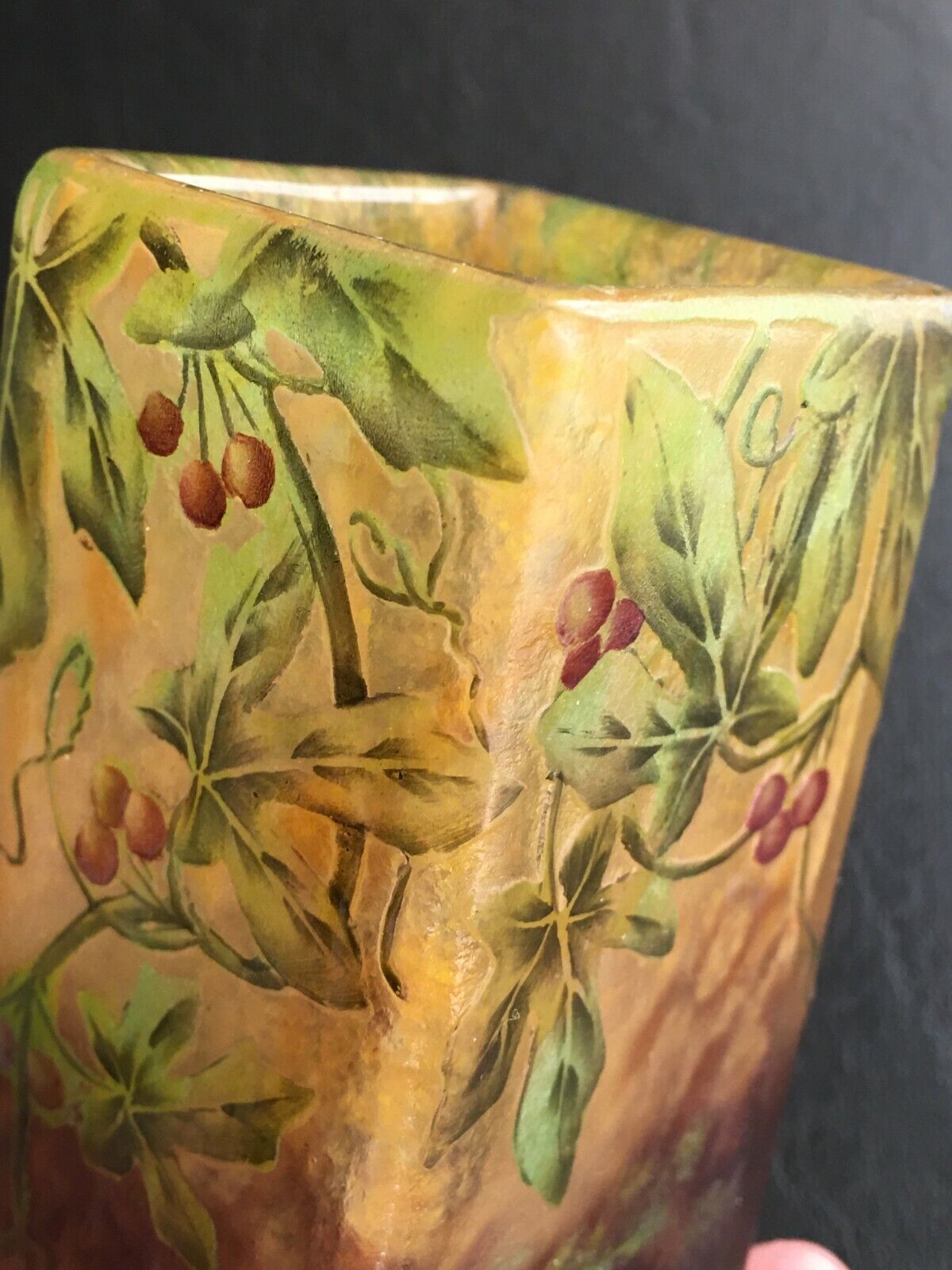 Vase Daum Nancy (Art Nouveau 1900)