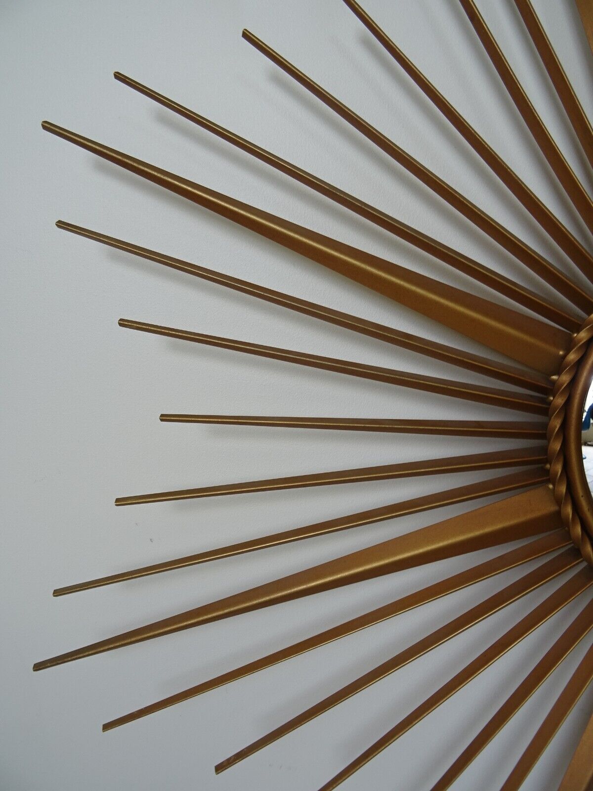 Ancien Miroir Soleil Chaty Vallauris Bombé Sorcière