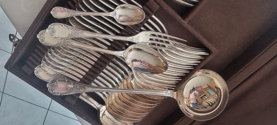 Ménagère CHRISTOFLE Modèle MARLY métal argenté 37 couverts