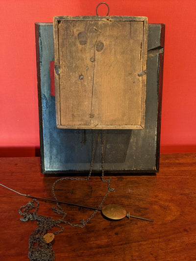Horloge Forêt noire peinture tableau pendule murale Napoléon III