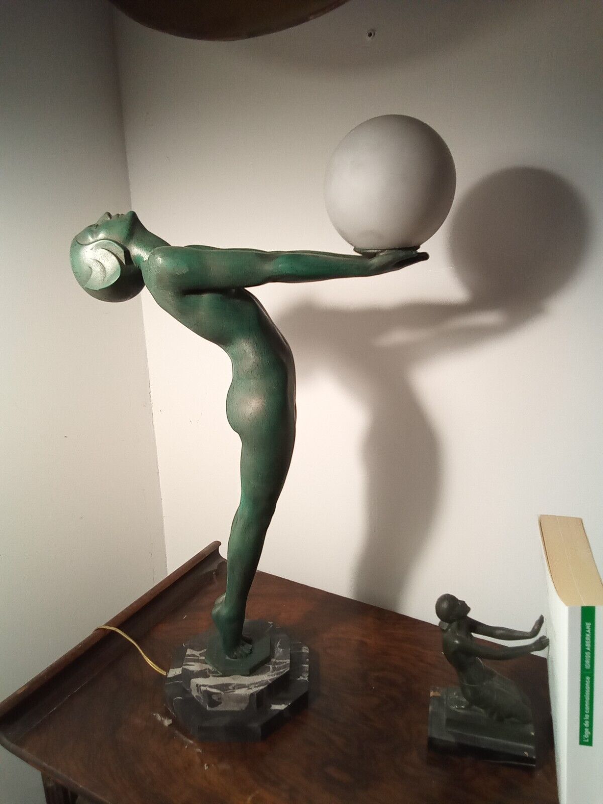Max Le Verrier Grande lampe Art Deco