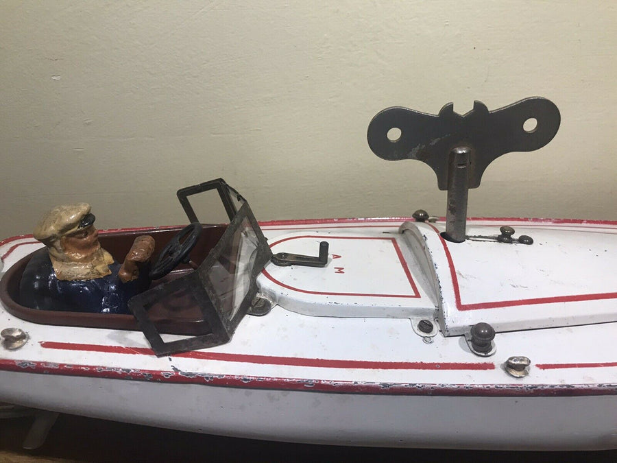 Canot JEP 916 Bateau jouet en tôle de bassin Mécanique No Ruban Bleu