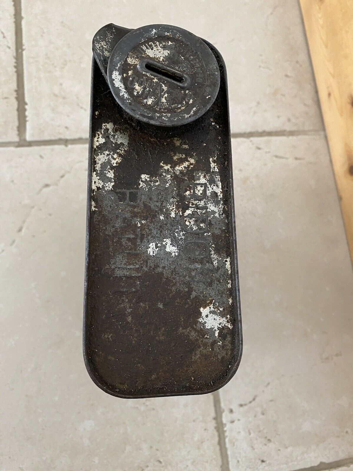 Bidon huile ancien Texaco Vintage Objet De Garage
