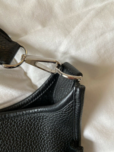 Sac Hermes Evelyne III 29 Taurillon Clemence Noir Authentique