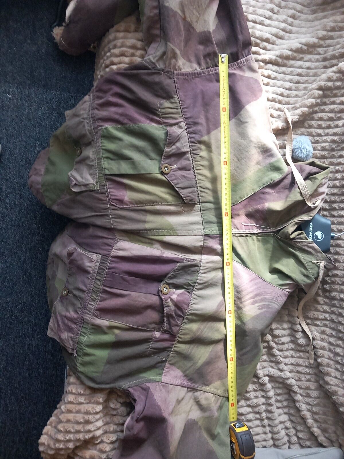 Ensemble parachutiste peau de saucisson originale ww2 - Indochine