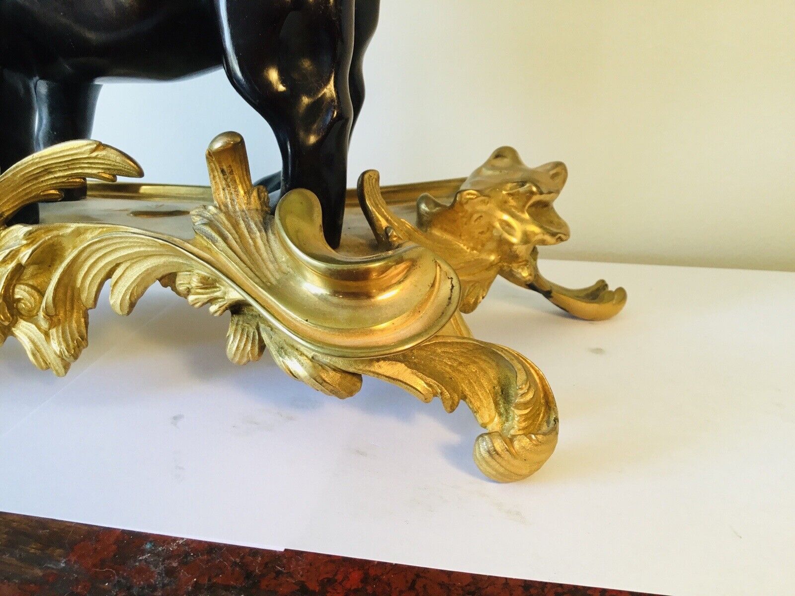 Pendule A L'Elephant Bronze Doré