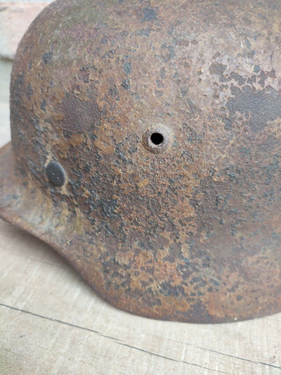 Casque Allemand Camouflé 3 Tons Normandie
