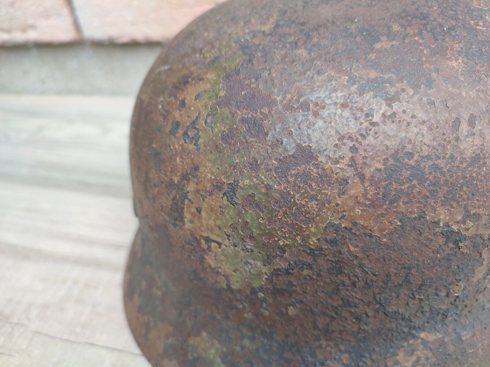 Casque Allemand Camouflé 3 Tons Normandie