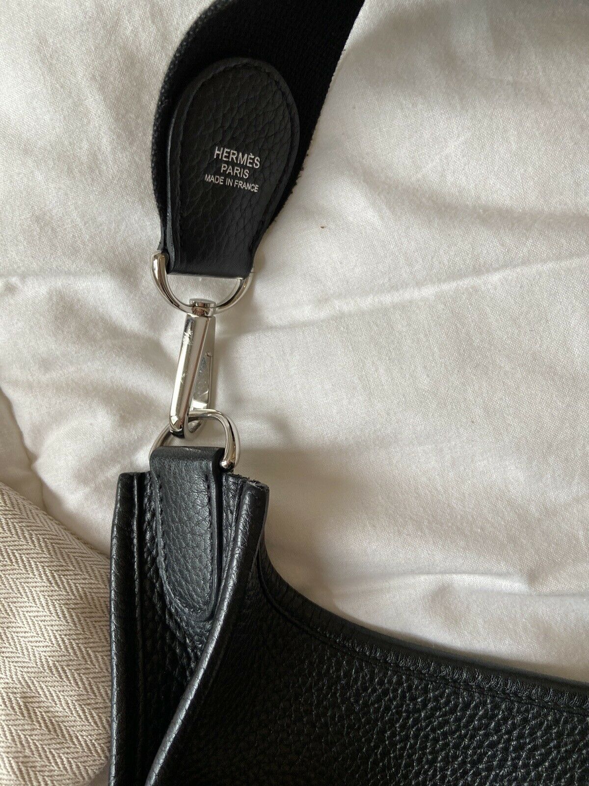 Sac Hermes Evelyne III 29 Taurillon Clemence Noir Authentique