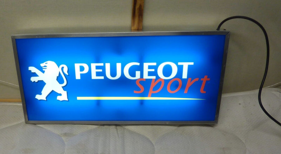 Belle enseigne lumineuse PEUGEOT SPORT