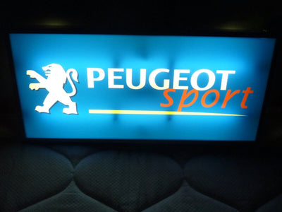 Belle enseigne lumineuse PEUGEOT SPORT