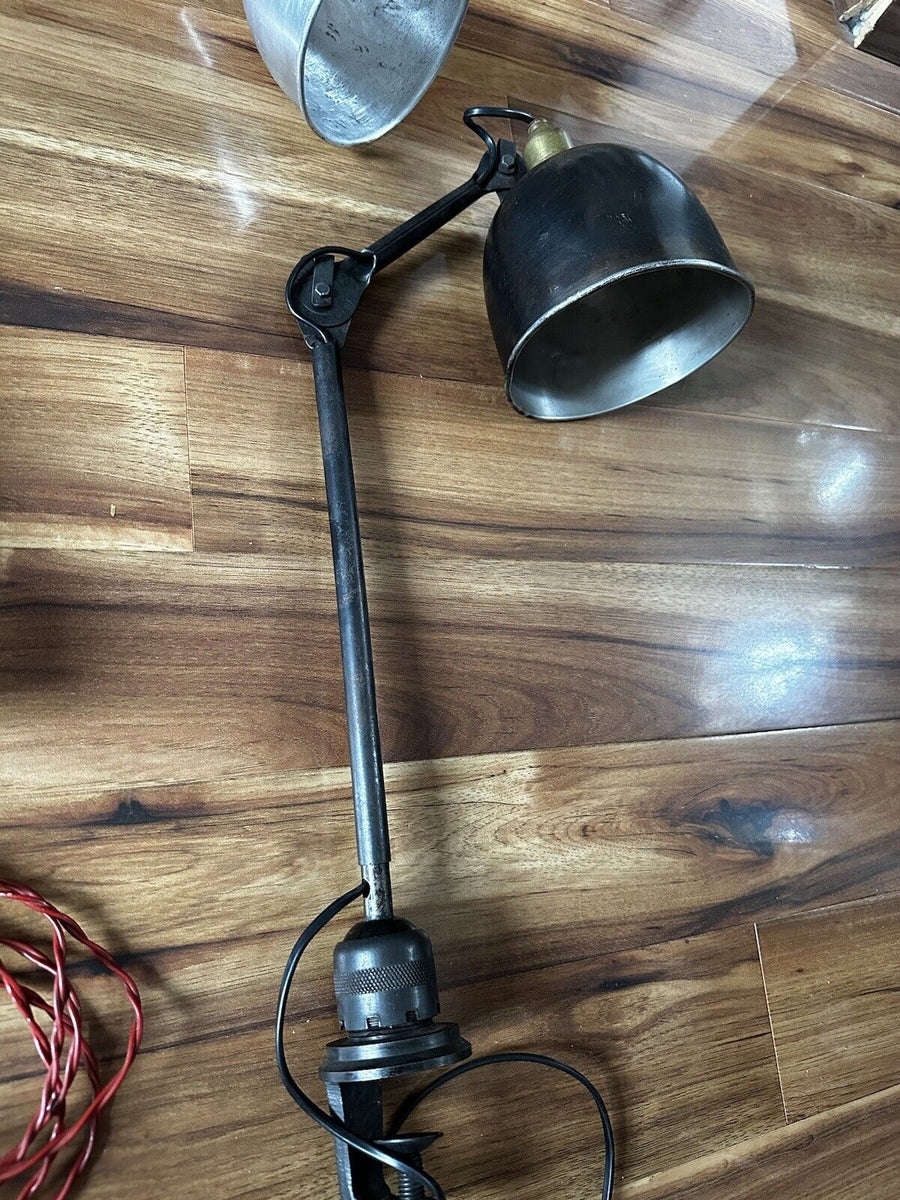 Lot de 4 anciennes lampes Gras Ravel