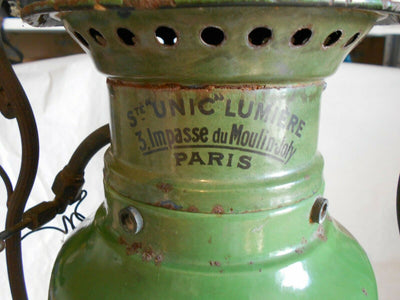 Vintage pression lampe lanterne UNIC LUMIERE