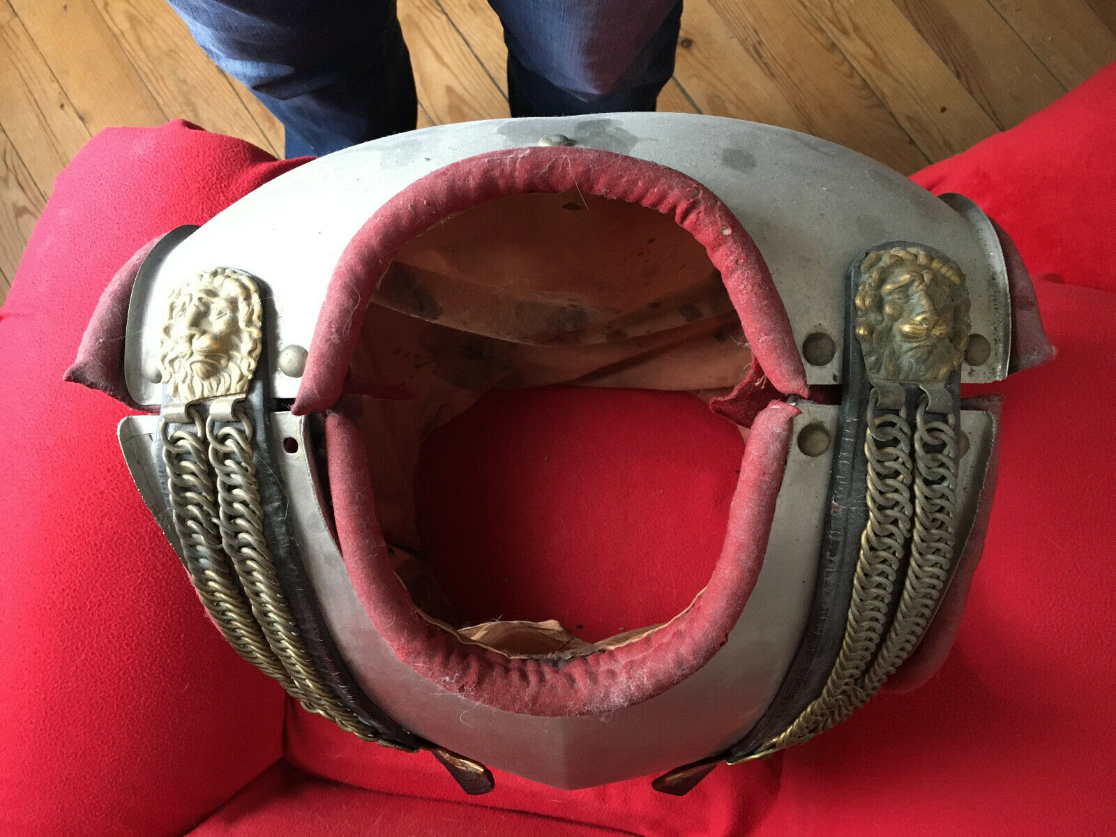 Casque + Cuirasse Officier Cuirassier Français Début Xxème