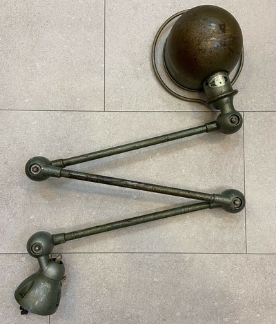 Lampe Jielde Trois Bras, Peinture Verte Vespa D’origine