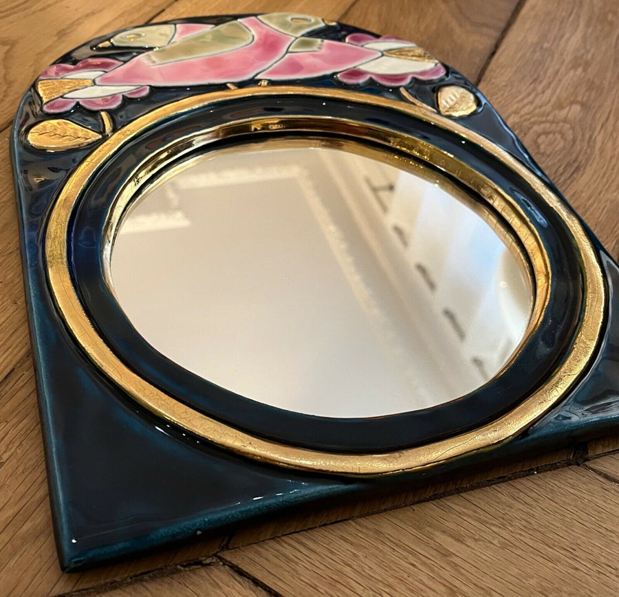 Mithe Espelt Miroir céramique Paradisier 1970