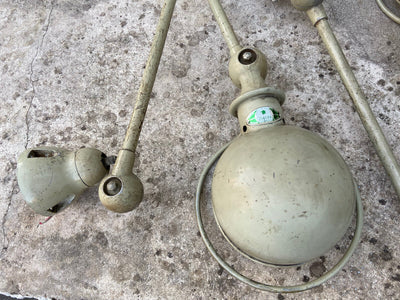 Deux Lampes Atelier Jieldé 2 Bras +  Applique Vintage Loft Design Industriel 1950