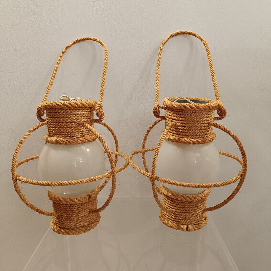 Lanternes Lampe Lustre Applique Corde Vintage Déco Audoux Minet