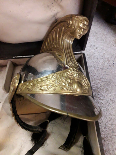 Casque D'Officier De Dragon, Modèle 1872 Avec Sa Boîte Lt De Dragon De Bastard