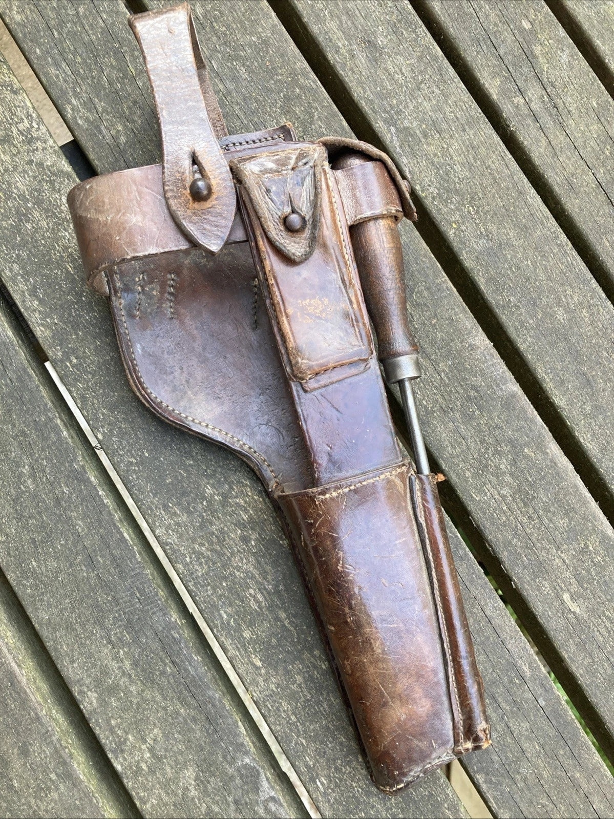 Brelage Étui Crosse Allemand C96 impérial WW1 daté 1916