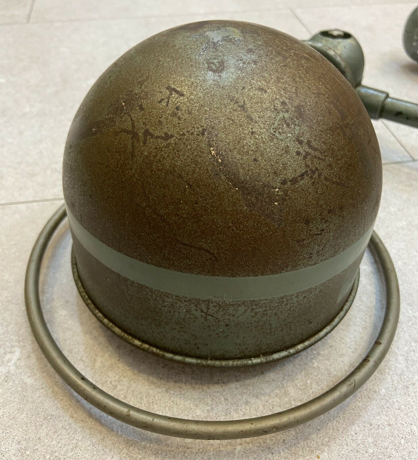 Lampe Jielde Trois Bras, Peinture Verte Vespa D’origine