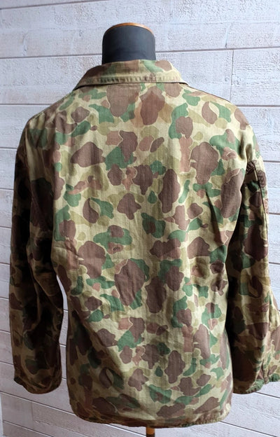 Ensemble HBT US veste + pant. réversible camouflé USMC Armée française Indochine